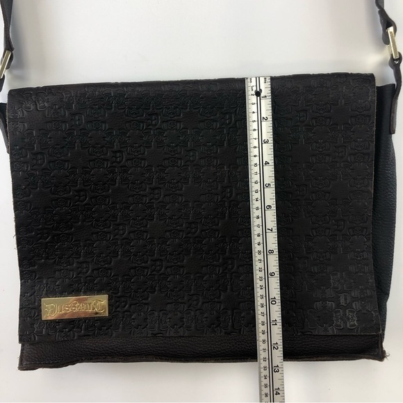 DUSSAULT brown leather Limited Edition Gene Simmons messenger bag - Picture 13 of 16